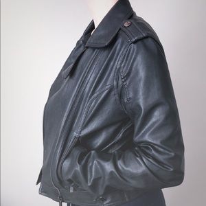 Calvin Klein Leather Motorcycle Jacket